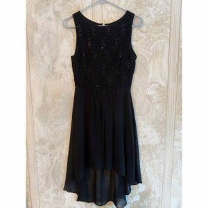 Delia's Black Chiffon Hi-Low Dress